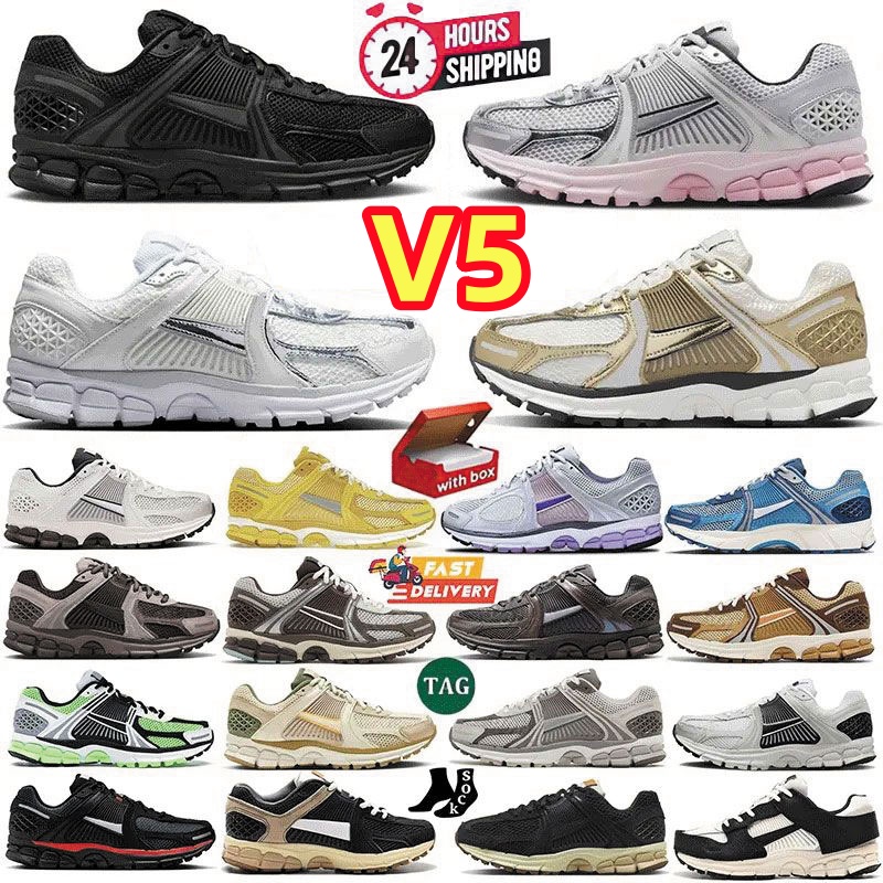 Avec Box v5 Designer Chaussures de course photon Casual Chaussures poussière rose mousse noir métallisé argent or v5 chaussures hommes femmes bas