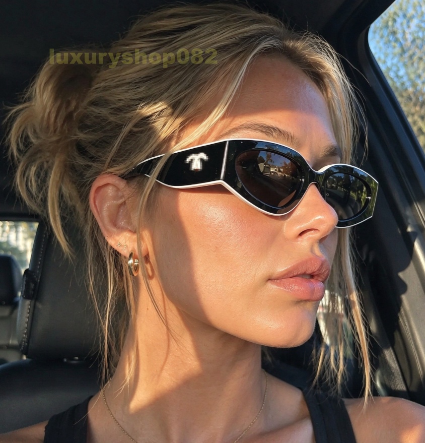Luxury Regard Oval Narrow Cat Eye Sunglasses For Women Designer Reverie 5520 Vedette Rectangular Eyewear Millennium Acetate Frame Glasses