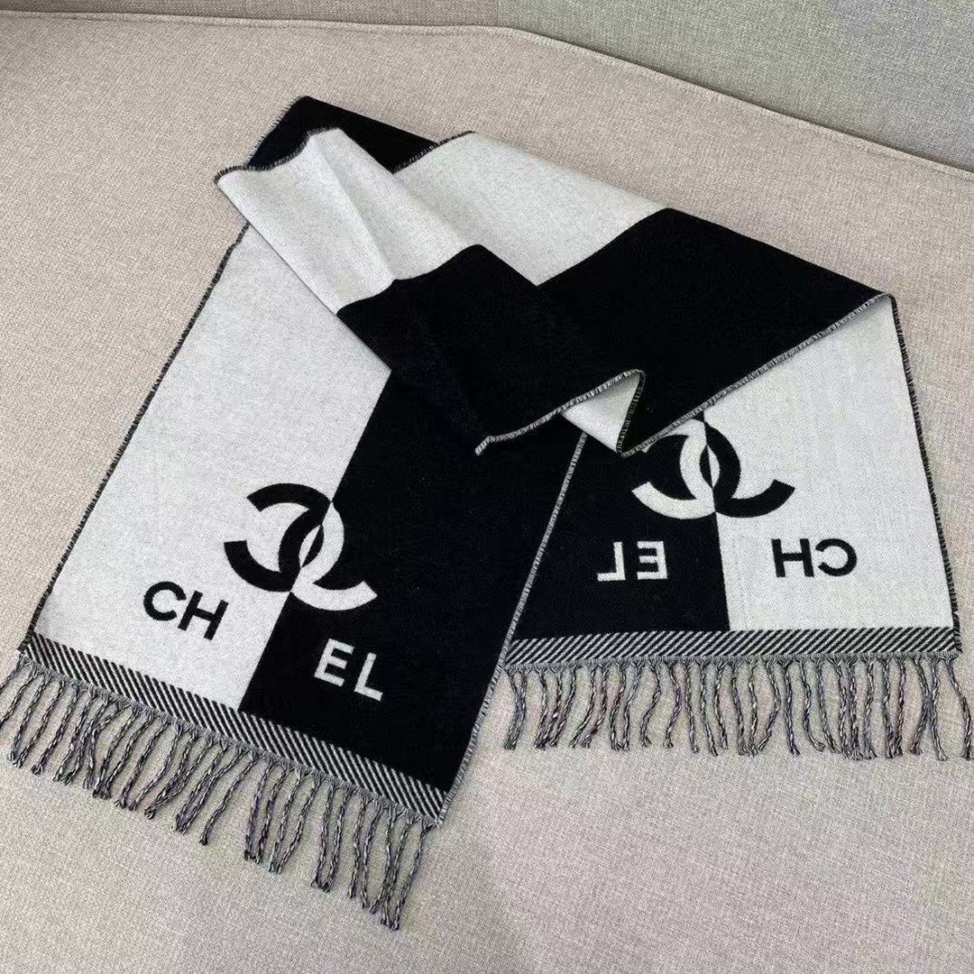 Écharpe design de luxe design lettre de couleur unie de haute qualité deux couleurs chaudes foulards de style polyvalent écharpe de mode cadeau d
