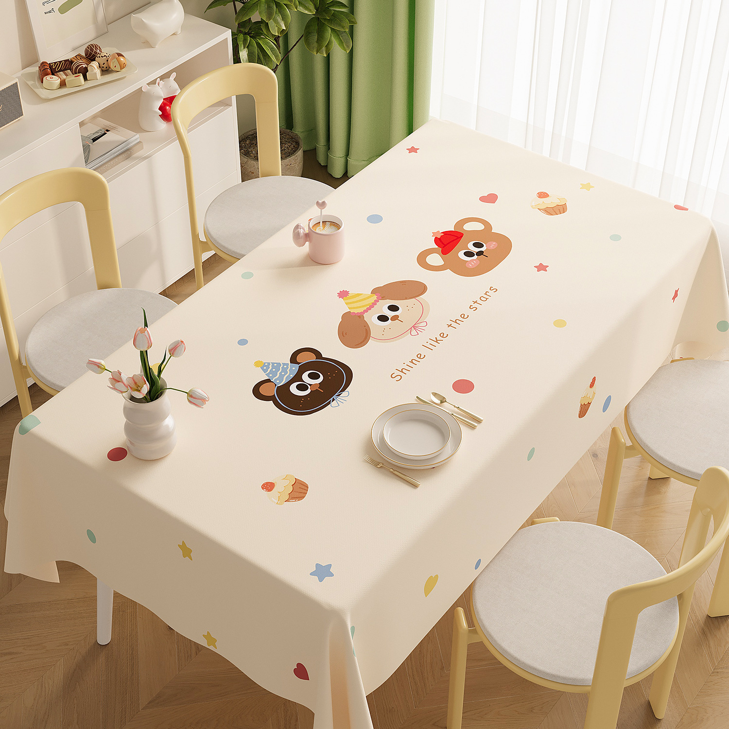 Nappe de Table carrée en lin uni, imperméable, résistante à l'huile et sans entretien, personnalisée, nouvelle collection YL-39317