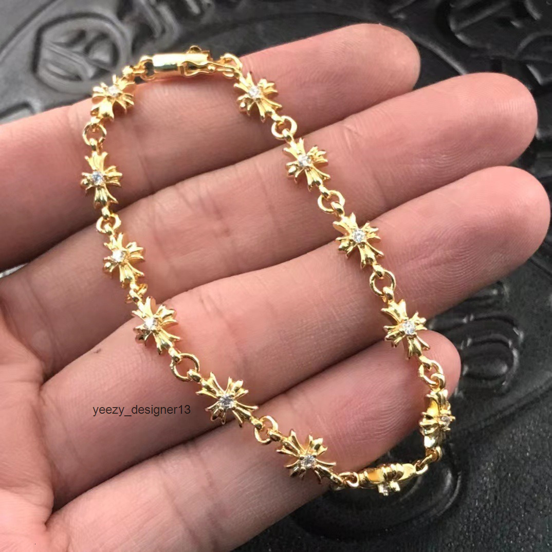 designer charm bracelets luxury jewelry for men women gold silver woman cross bracelet with diamonds a VKN8 chrime''chrome''crom