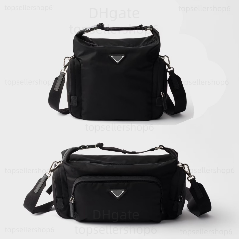 Designer men water-resistant Re-Nylon milano messenger bag iconic triangle plaque Messange handbag ShoulderBag bag purse 10A top end quality 2VH212