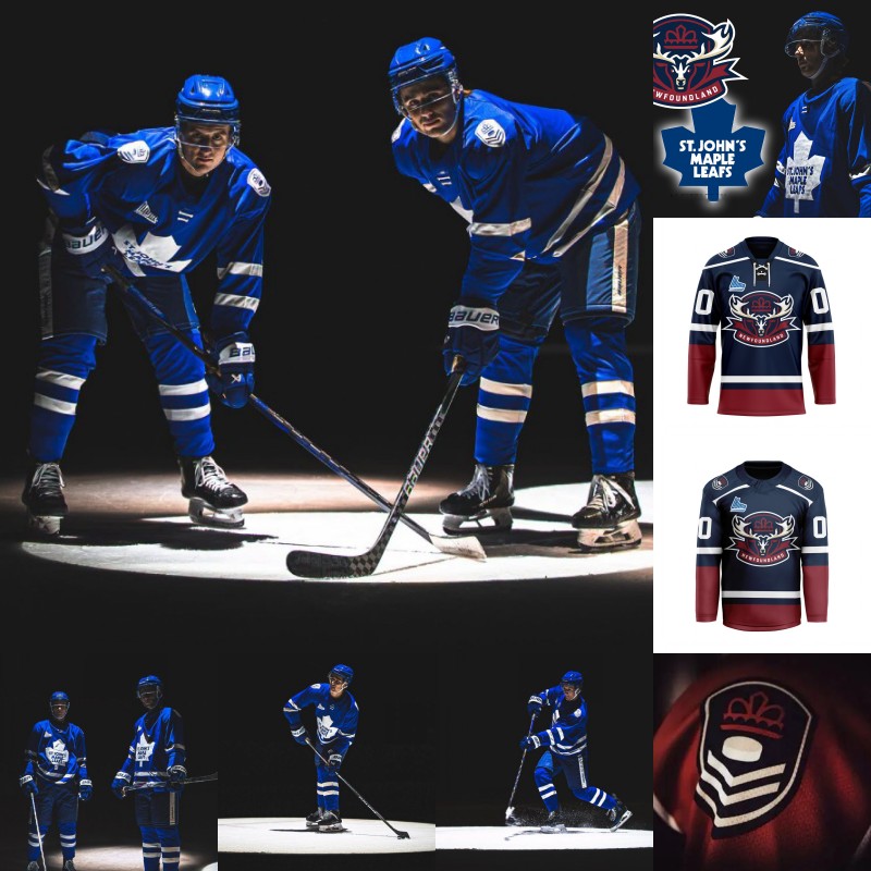QMJHL Newfoundland Regiment to Sport St. John Maple Leafs Throwbacks Personalized Hockey Jersey Custom Any Name Number Mens Womens Youth All Stitche
