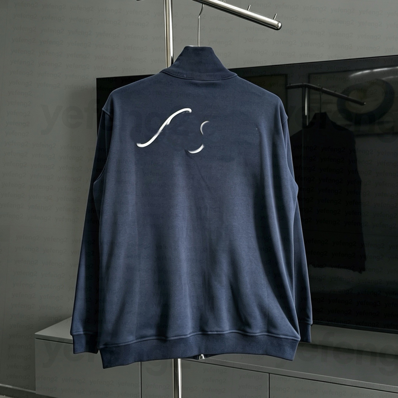 Mens designer jacket Full Zip Stand Collar Jacket Acid Oversized Scandinavian Minimalist Casual Stand Collar Coat