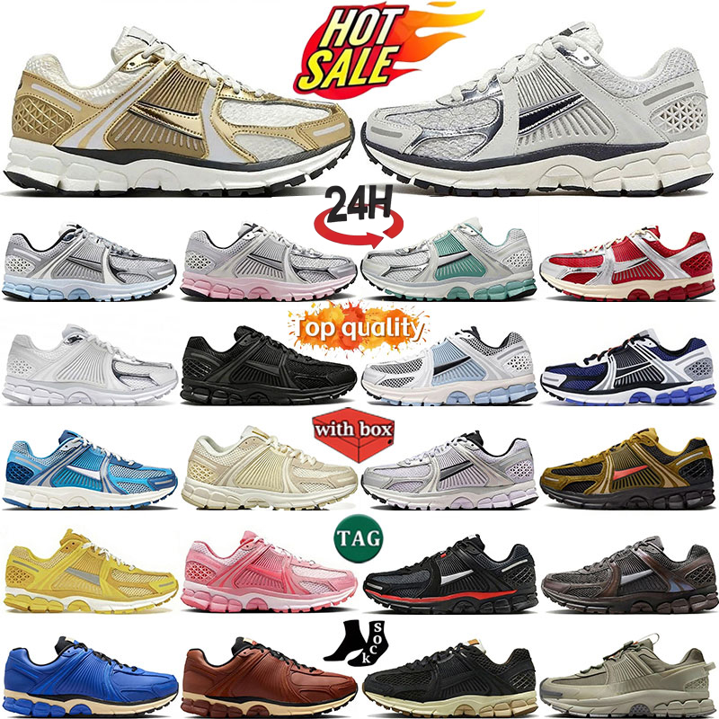 Avec Box Vomero 5 chaussures de course photon poussière rose mousse noir métallisé argent or rose hommes femmes baskets d'extérieur chaussures v5