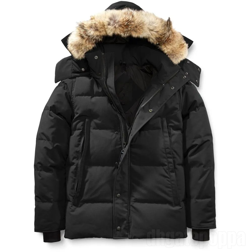 Jacket Down wyndham parker Women Men Wolf Fur Collar Medium Length Winter New Style Overcame Clothes Thick High-End 90% Duck Downs Mens Clothing XS-