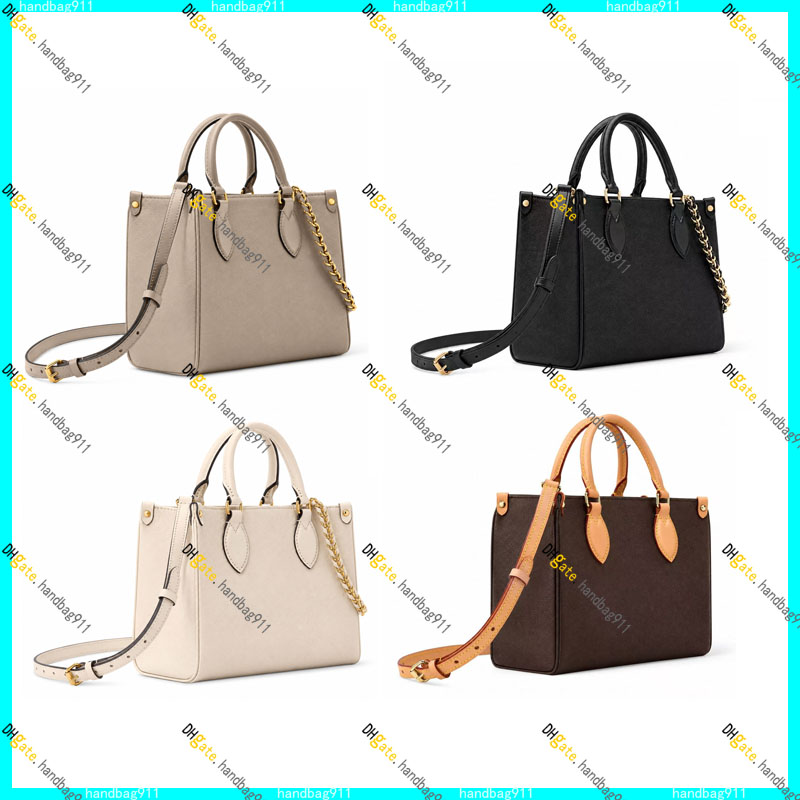 Designer Tote Bag 24cm Women Real Leather Embossing Totes Handbag Fashion Casual Shoulder Bag Crossbody Bag Luxury Bag 10A Top Quality Purse Pouch M