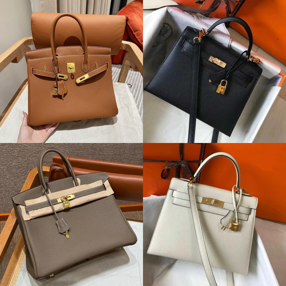 Evening Bag Designer tote bag Womens Shoulder Bag Brown Handbag Leather Handmade Lock Inner Zipper Pocket Fashion crossbody bag