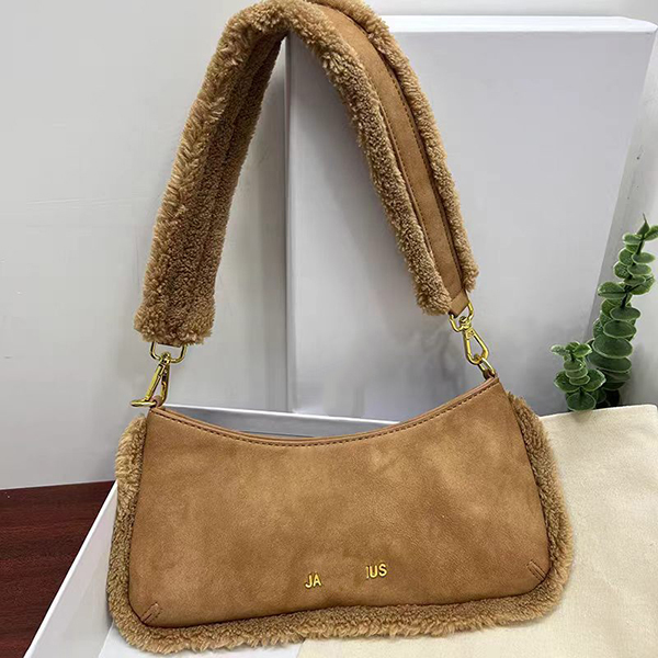 Sac à bandoulière en velours pour femmes de créateur Le Bambino Chiquito sac à main rétro léger épissage sac sous les bras sac Fury Portable