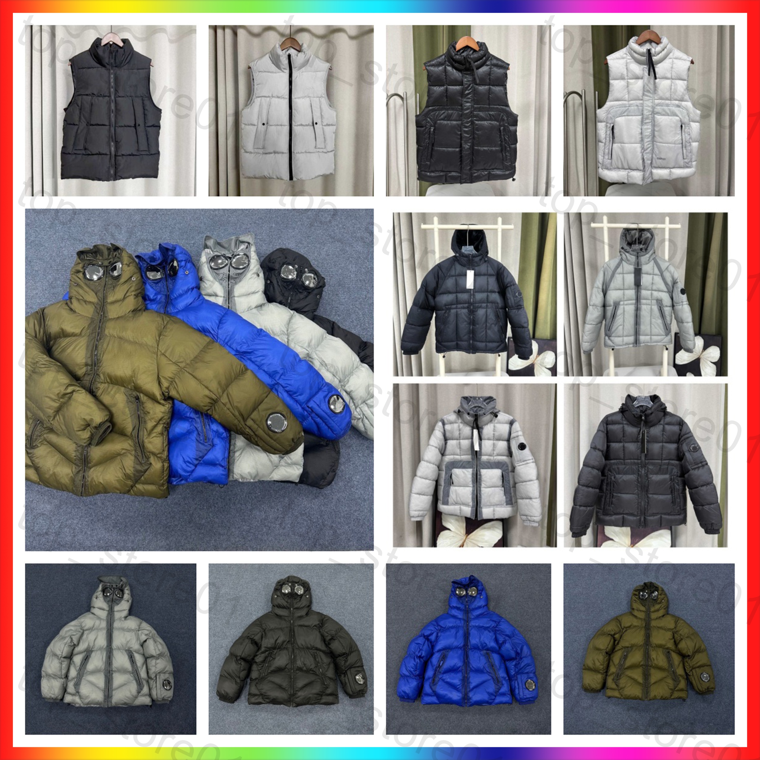 5A Designer Jackets Mens cmpanyyyy jacket Canada Puffer Jacket goggles decoration coat Puffer Coats Anti-Cold Windproof Warm Coat Thickened Long Sle