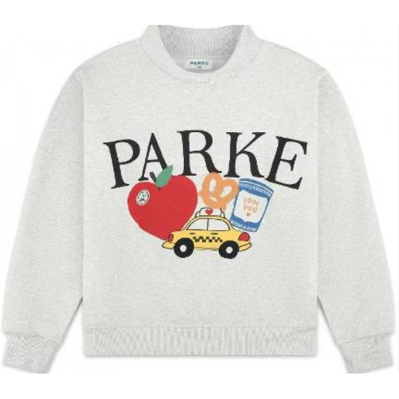 Parke Hoodies Designer Clothes Women Parkke Embroideried Loose Fit Mockneck Graphic Tee Shirt Hoody Kids Sweatshirt Men And Women Casual Hoodies