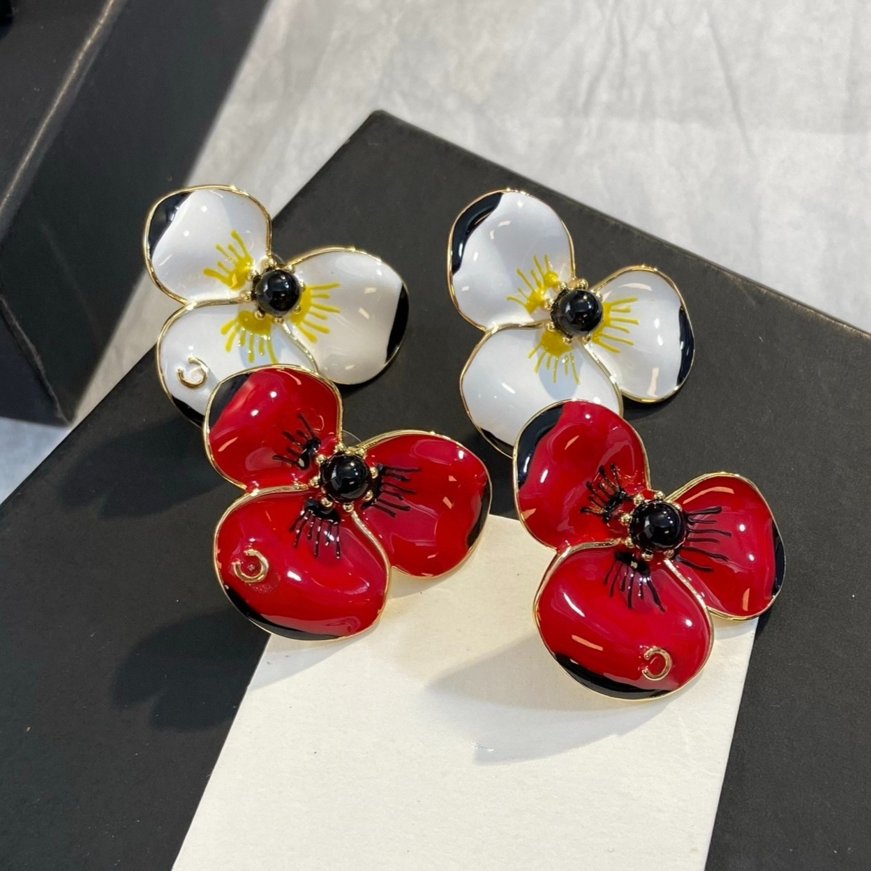 Femmes plaqué or marque de luxe Designers lettres Stud dames cristal strass perle boucle d'oreille bijoux de fête de mariage