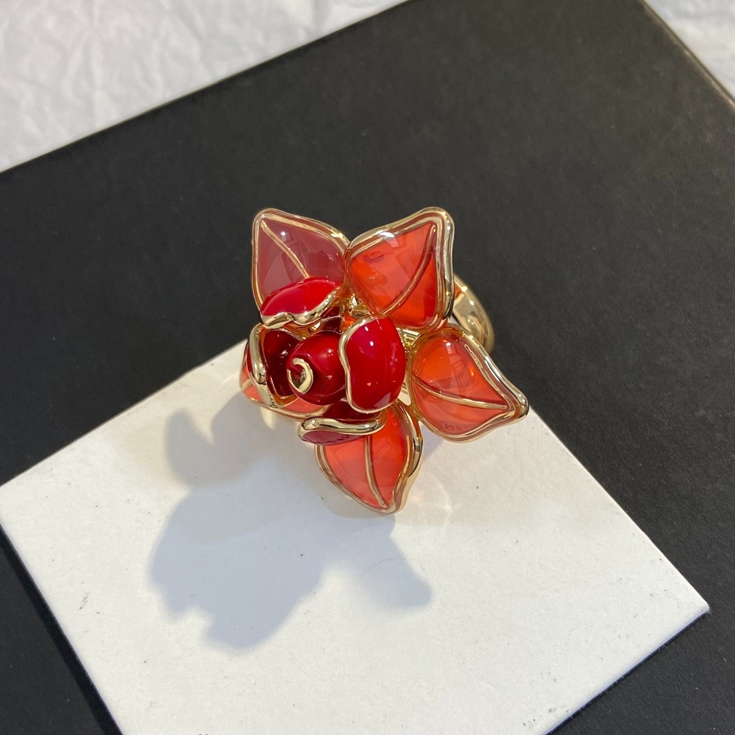 Bagues Designer pour femmes plaqué or Designer femmes quatre feuilles fleur bague de luxe lettre plaqué or mode bague cadeaux bijoux dame fête