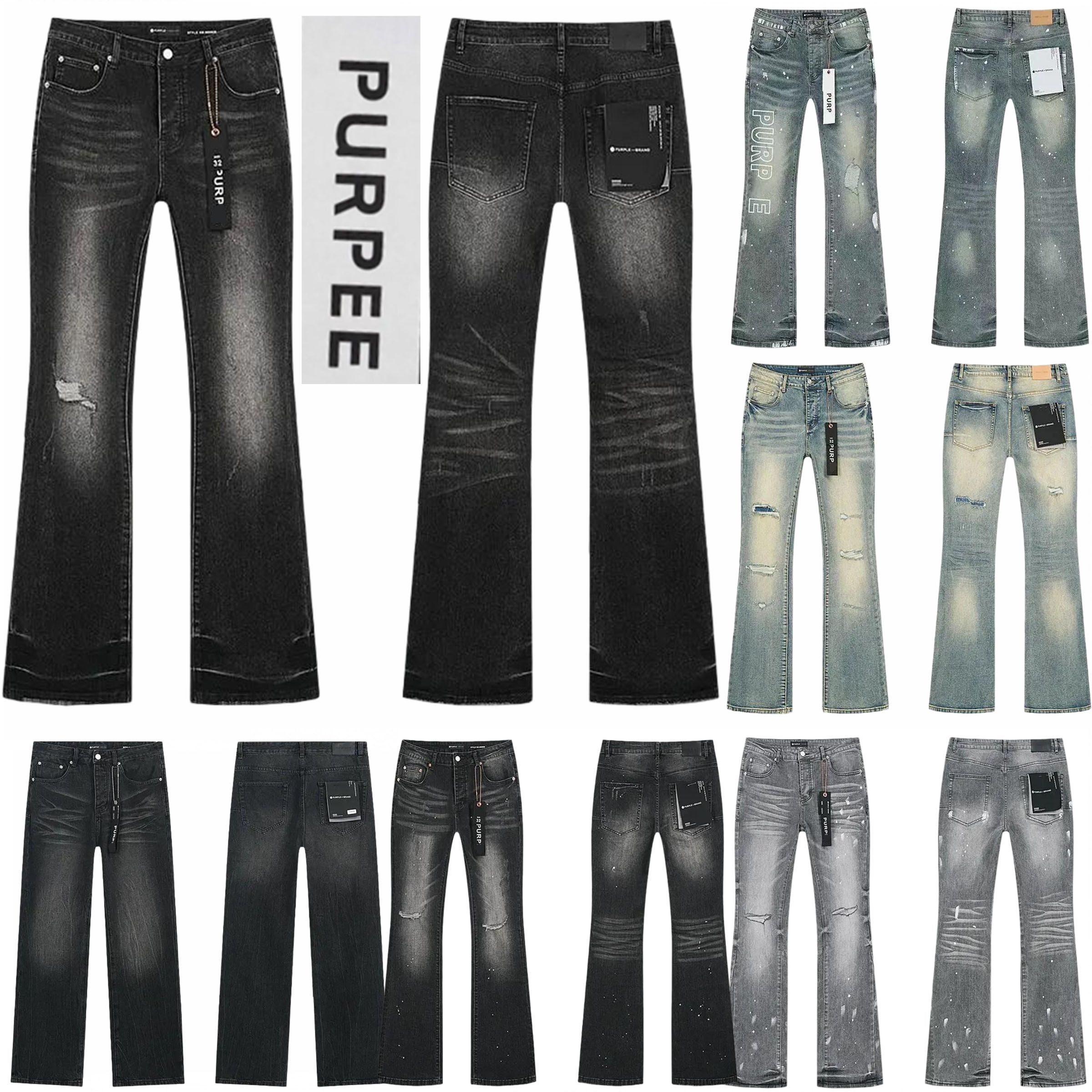 2026 Correct Version 1:1 Purple Jeans flared jeans purple jean designer Jeans baggy jeans high quality mens jeans denim jeans for mens skinny jeans