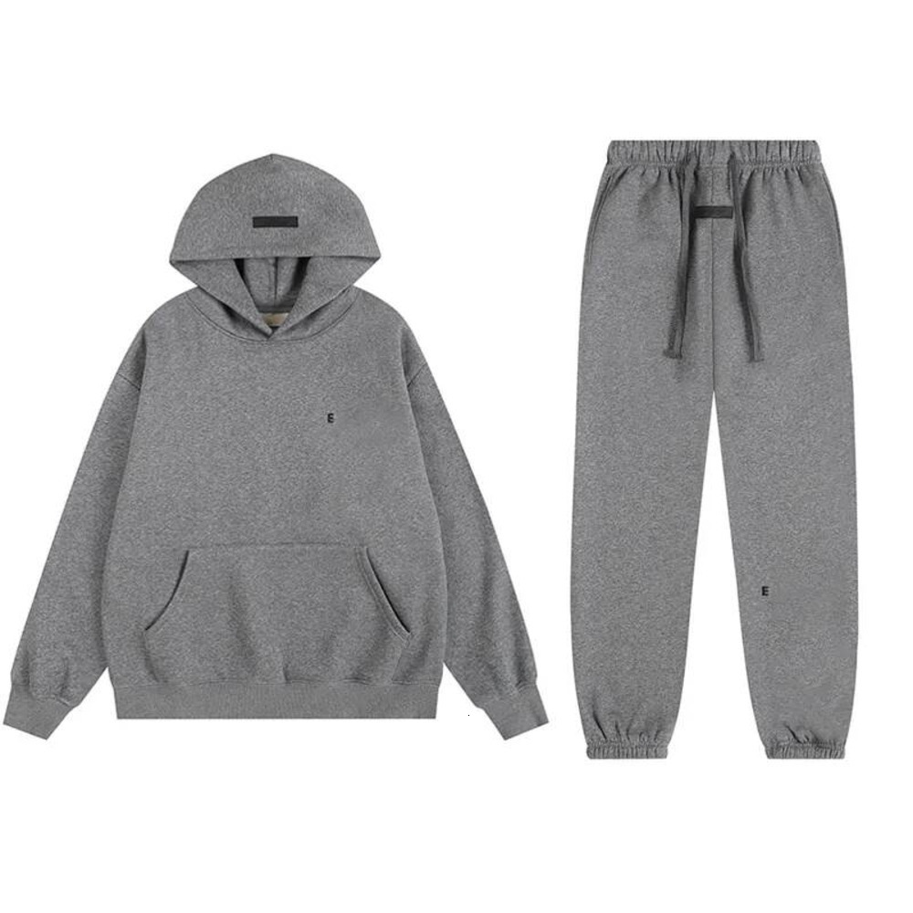 Eseential Tracksuit Designer Set Solid Color Hoodie Jogger 1977 Two Piece Tracksuit Long Sleeve Pullover Pocket Cuffed Sweatpants Daily Esentially 2