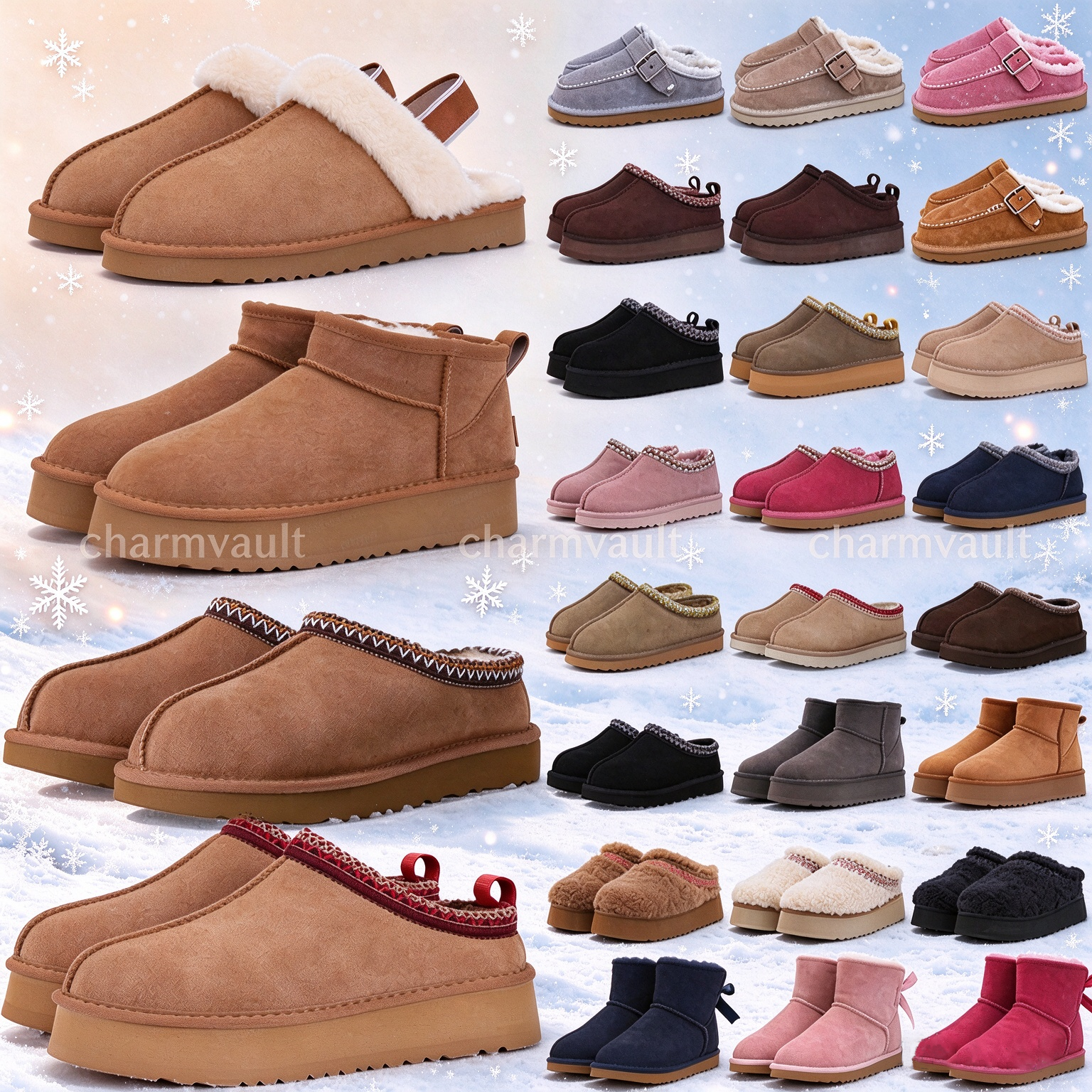 Tasman Slippers Designer Boots Fur Slides Tasmans basic Mini Platform Snow Boot Men Women Winter Slippers Comfort Shoes Suede chestnut mustard seed
