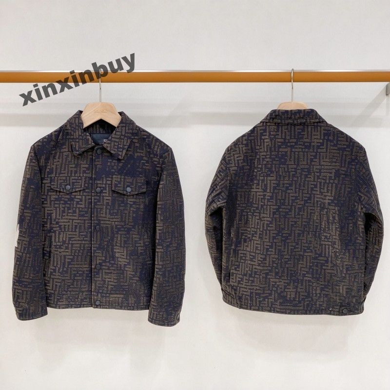 Men's Double Letter Jacquard Denim Jacket roma Lapel Collar Striped Jeans Casual Streetwear Outer Coat xinxinbuy black red S-2XL