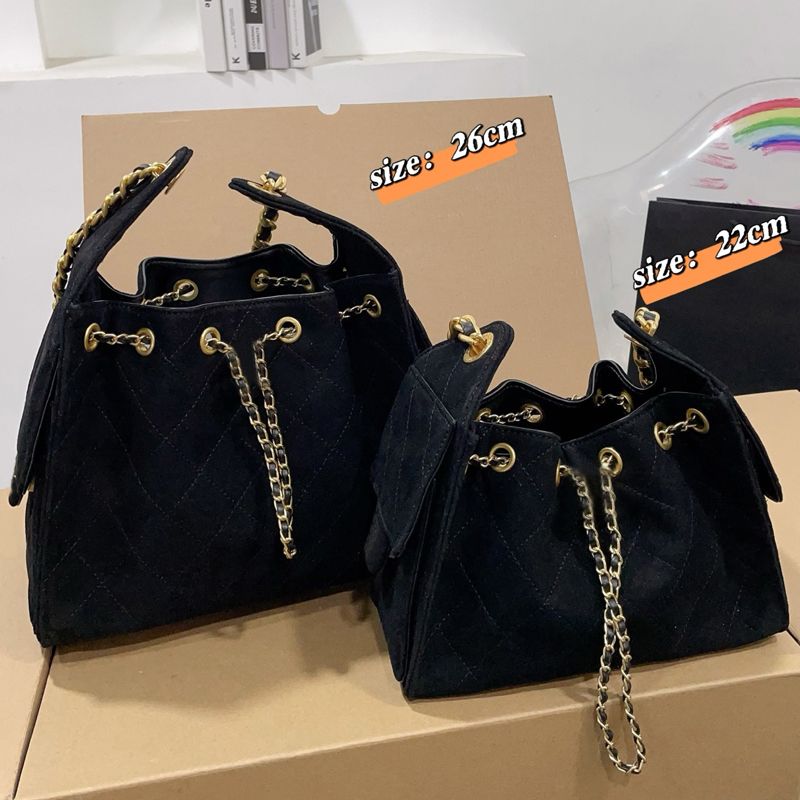 10A Designer High Quality 25Bag 26C Totes Drawstring Shoulder Bag Women Vintage Chain Bucket Handbag Casual Daily Crossbody Purse With Box