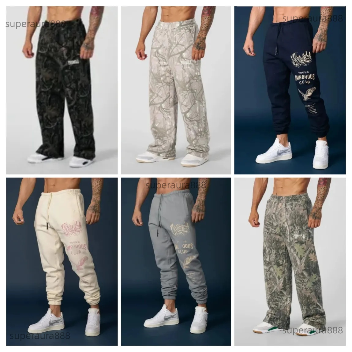 mens pants mens jeans american fashion brand high street sweatpants jogger gym sports fitness casual straight leg slacks s-2xl