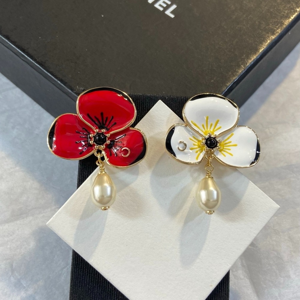 Boucles d'oreilles de créateur pour femme, boucles d'oreilles de luxe de styliste pour femmes, boucles d'oreilles en perles, lettre, cadeau de sa