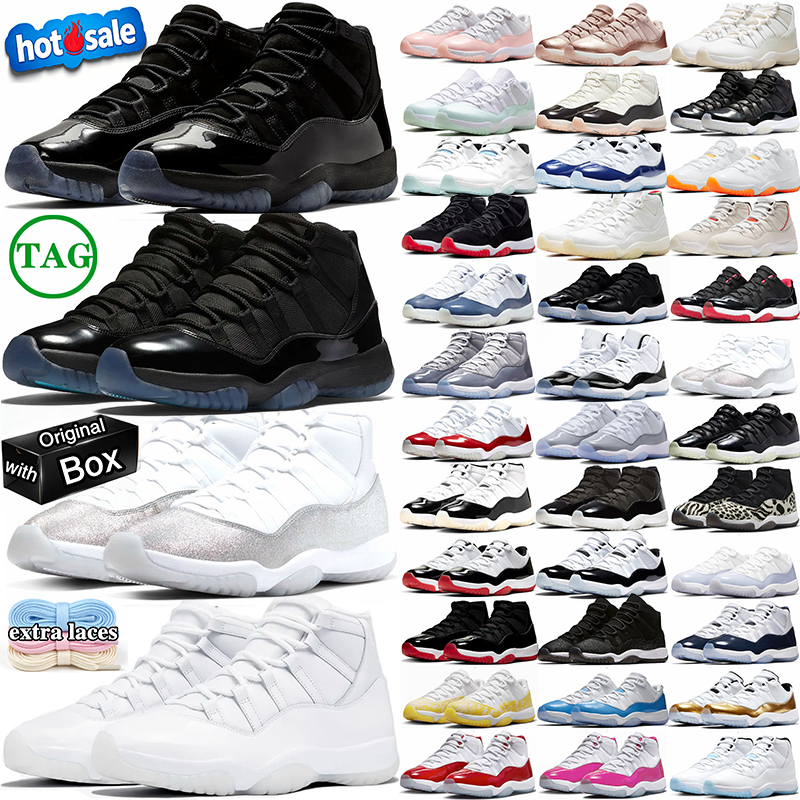 Livraison gratuite avec boîte de basket-ball designer 11 11s chaussures baskets pour hommes femmes noir bleu rose baskets pour hommes coureurs de