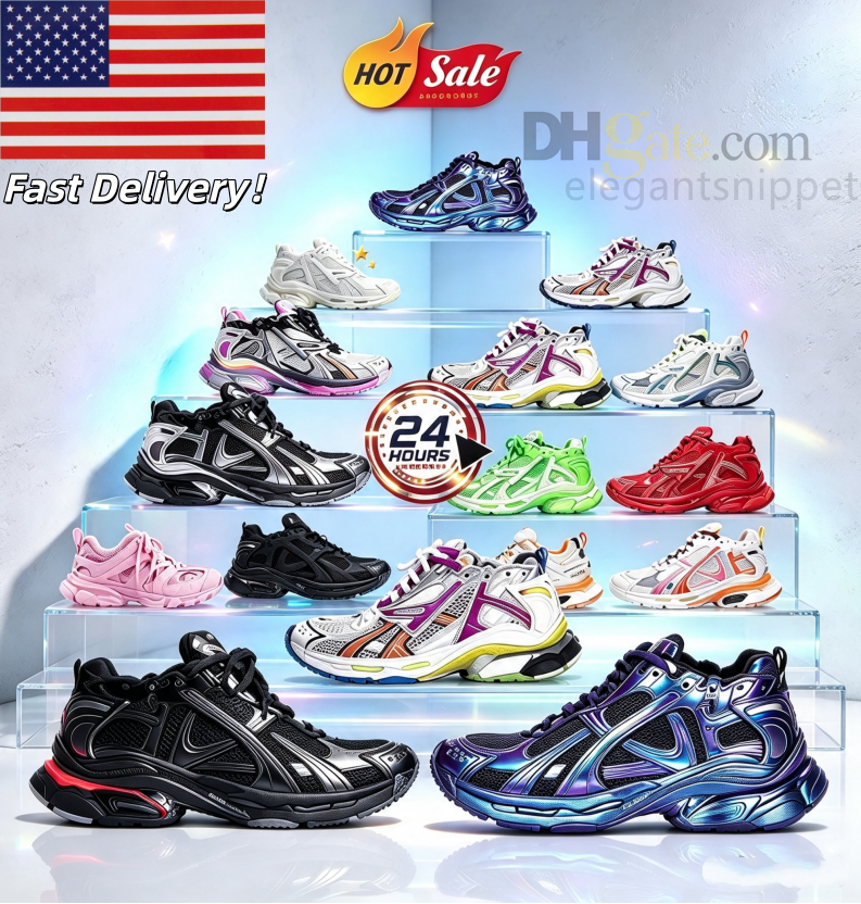 NOUVEAU Track Led 3.0 7.0 Chaussures de créateur Led Tracks Chaussures habillées Chaussures décontractées Entraîneur Lampe de luxe Baskets Hommes
