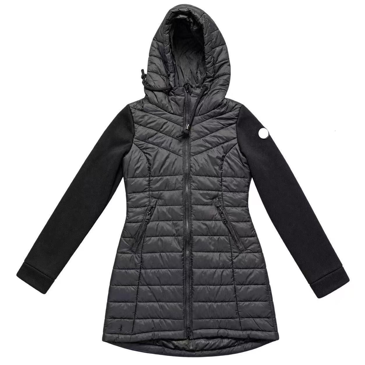 Women's Trench Coats Long Thick Jackets Downs Parkas Puffer Jacket Padded Jacket High Collar Windbreaker Splicing Women's Tops Winter Outw