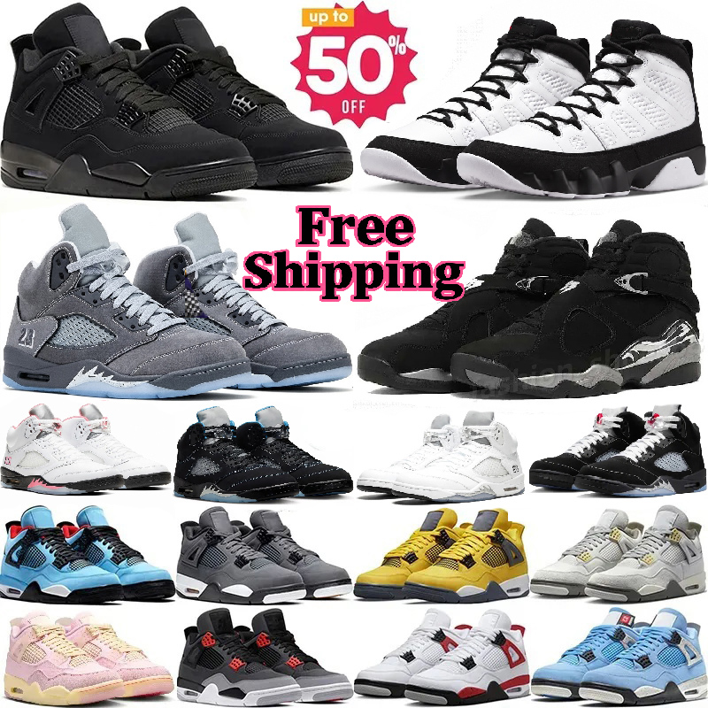 Designer Basketball shoes With Box 4s 5s 11s 8s 9s Unc Chrome Space Jam Metallic Gamma Blue Black Cat 2025 Pearl Sneakers Varsity men women Taxi Pin