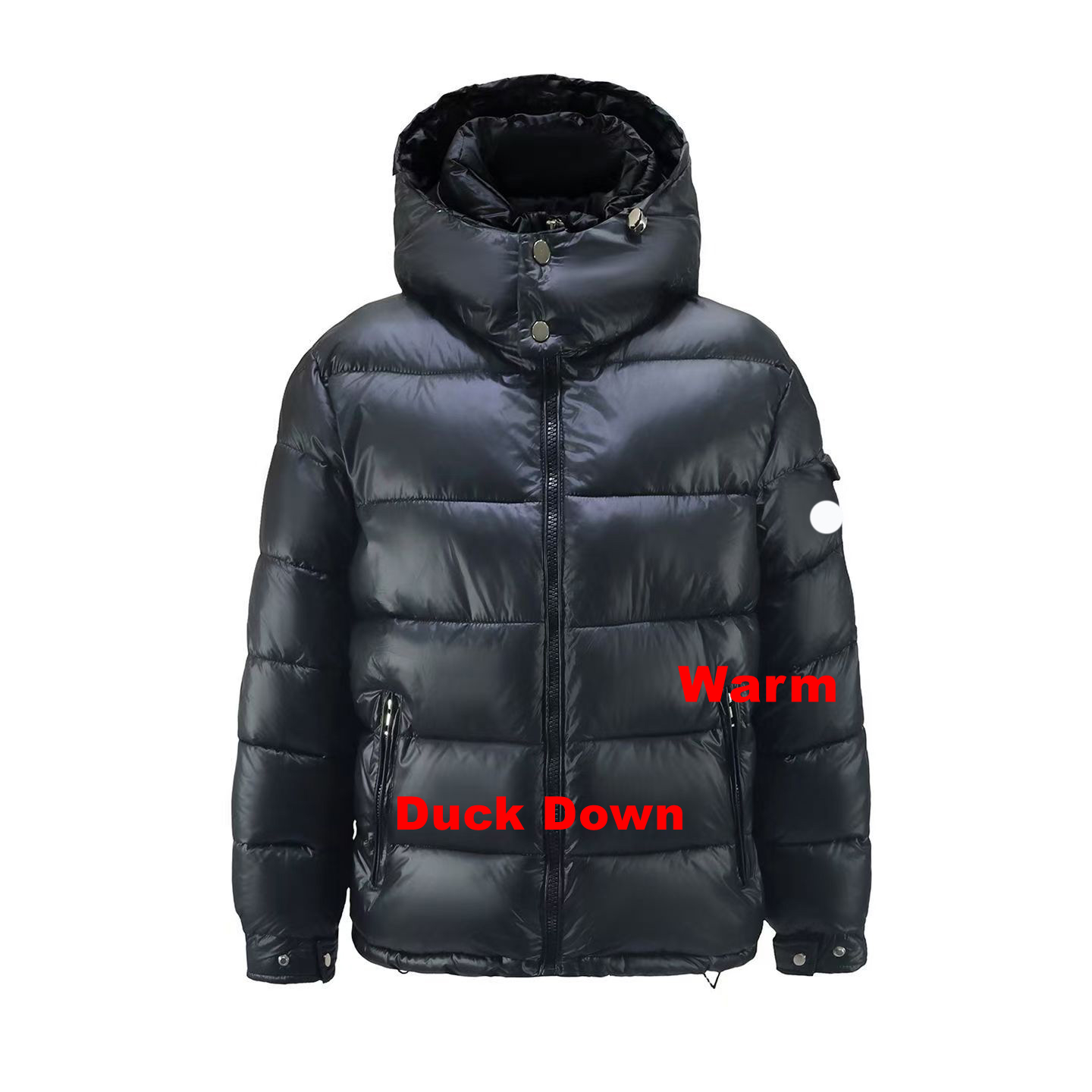 Designer Duck Down Jackets Men Puffer Parka Windbreaker pufferJacket Zipper down Coats Warm Winter Embroidery Outerwear Black Jacket Xs-XXXL