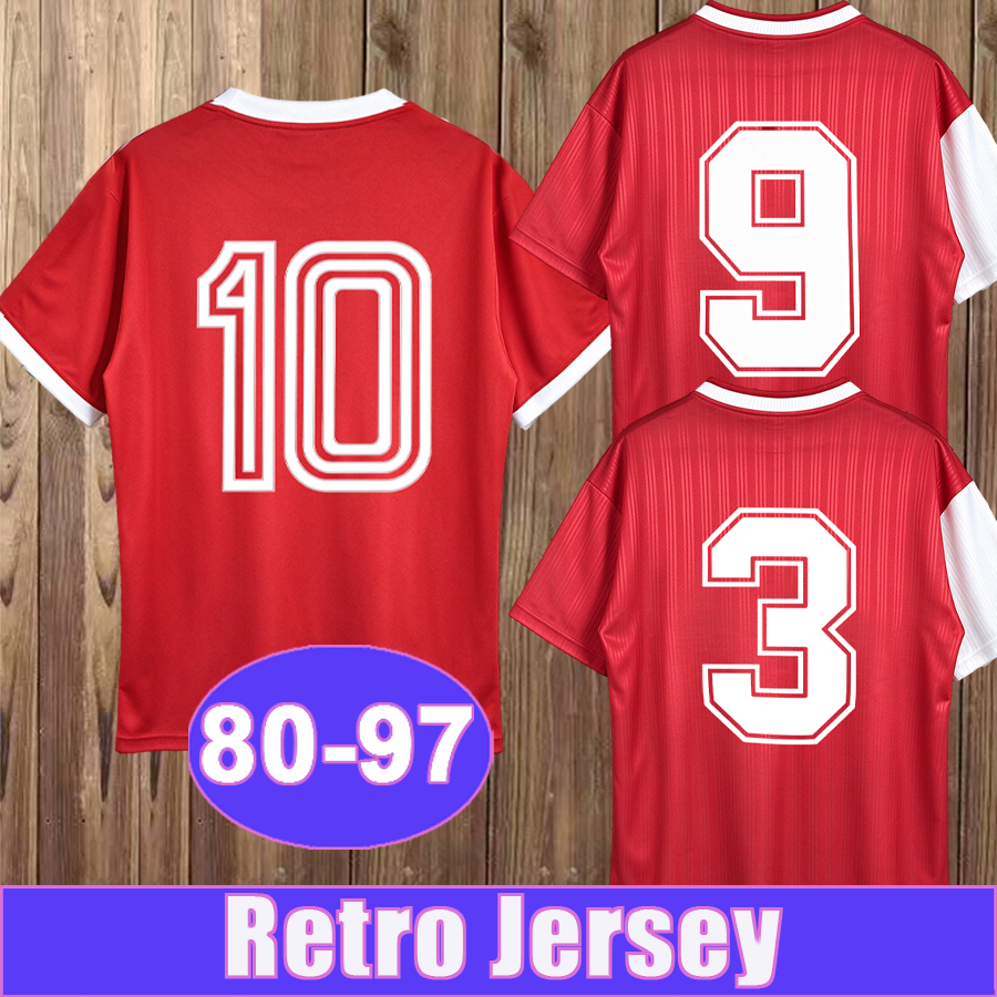 1980 1996 1997 Argentinos Juniors Mens Retro Soccer Jersey Home Football Shirts Adult Uniforms