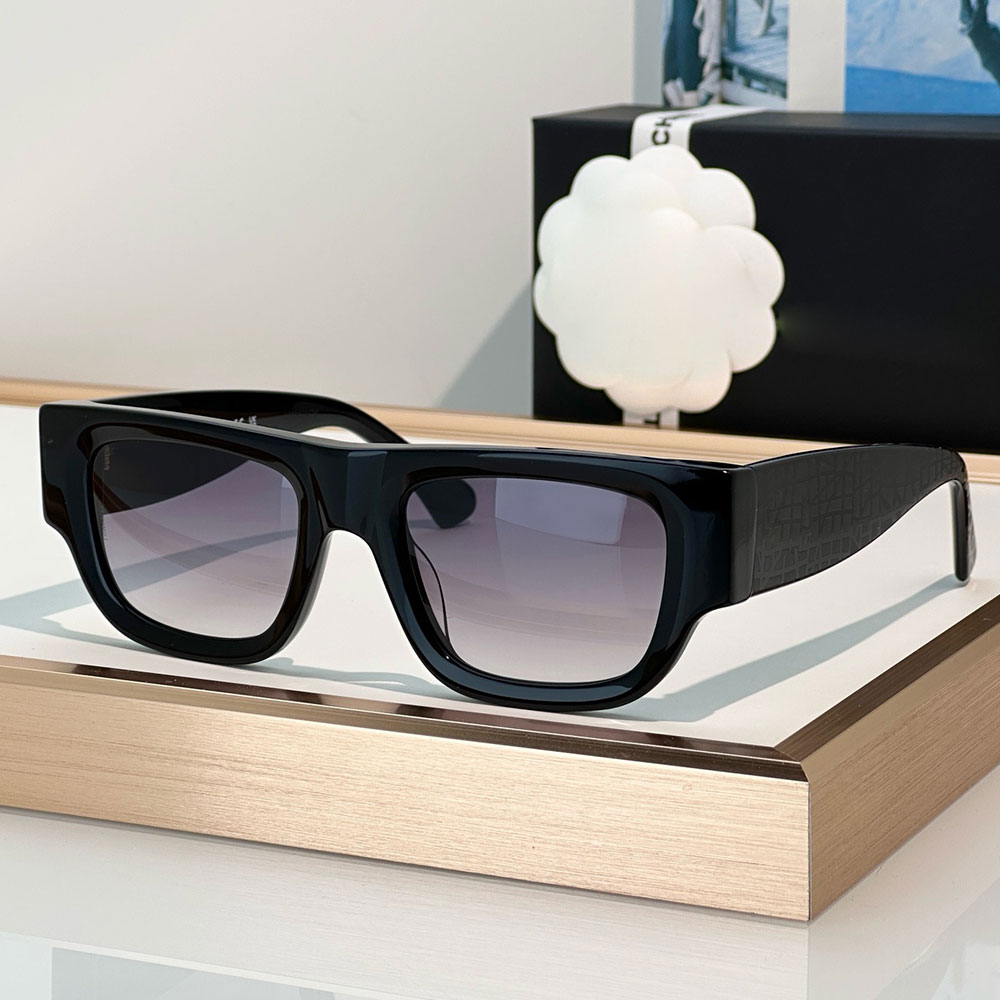 Square Sunglasses luxury designer womens sunglasses 5572 black acetate frame tortoiseshell sunglasses temple classic lingge embossed pattern with bo