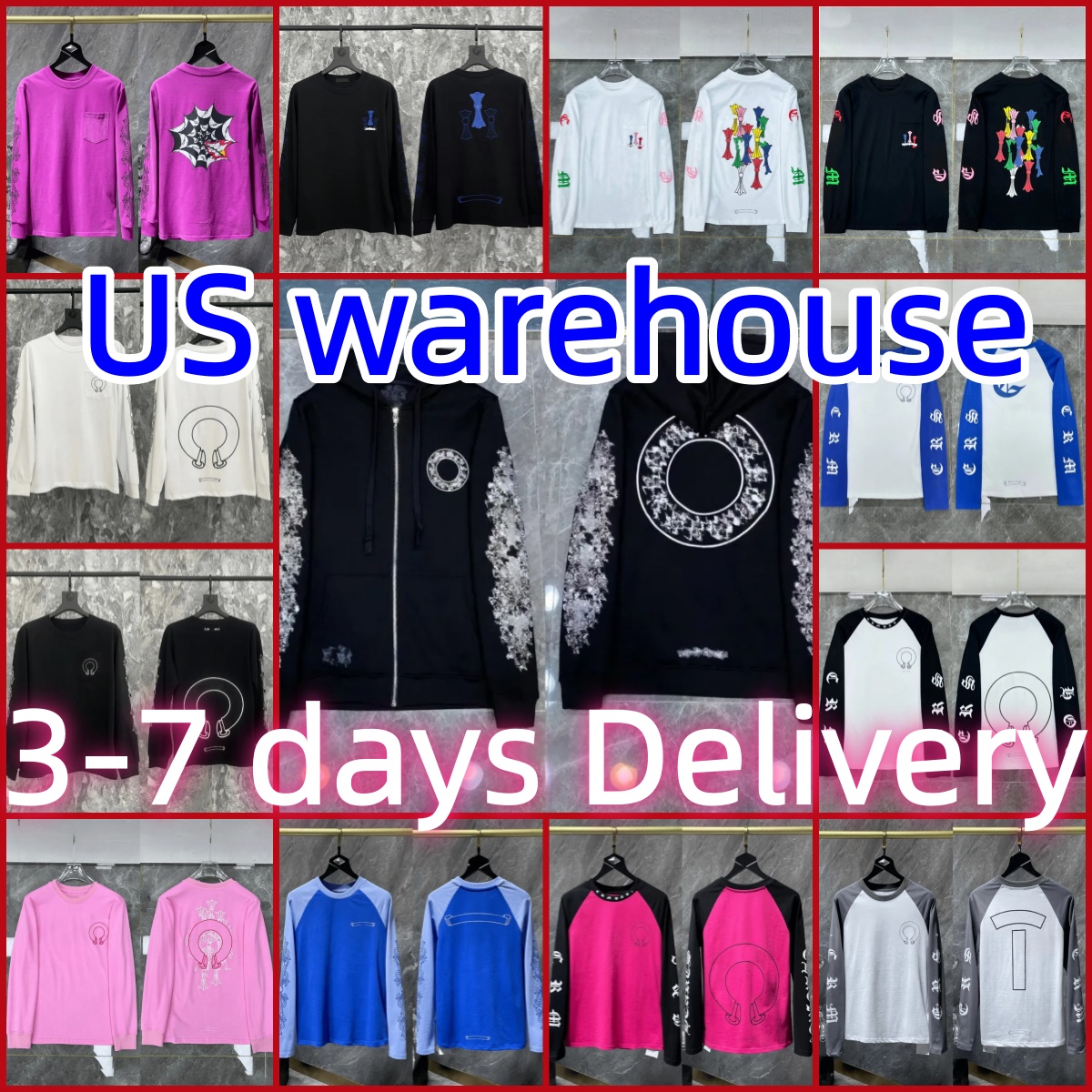 Sweat à capuche de haute qualité Hommes Designer Chemise Chromée À Manches Longues Nouveaux Hommes Sweat À Capuche Sweats À Capuche Hip Hop Veste