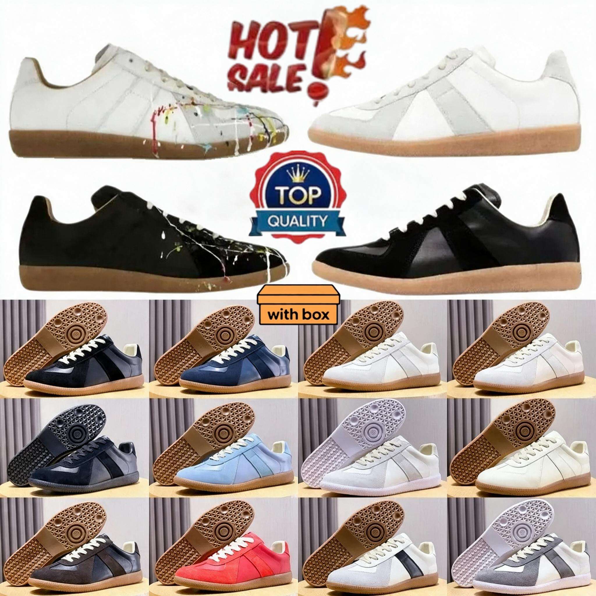 mm6 german army trainer designer shoes gats replicate suede mm casual shoes woman mens sneakers flat foam casual shoes size 36-48