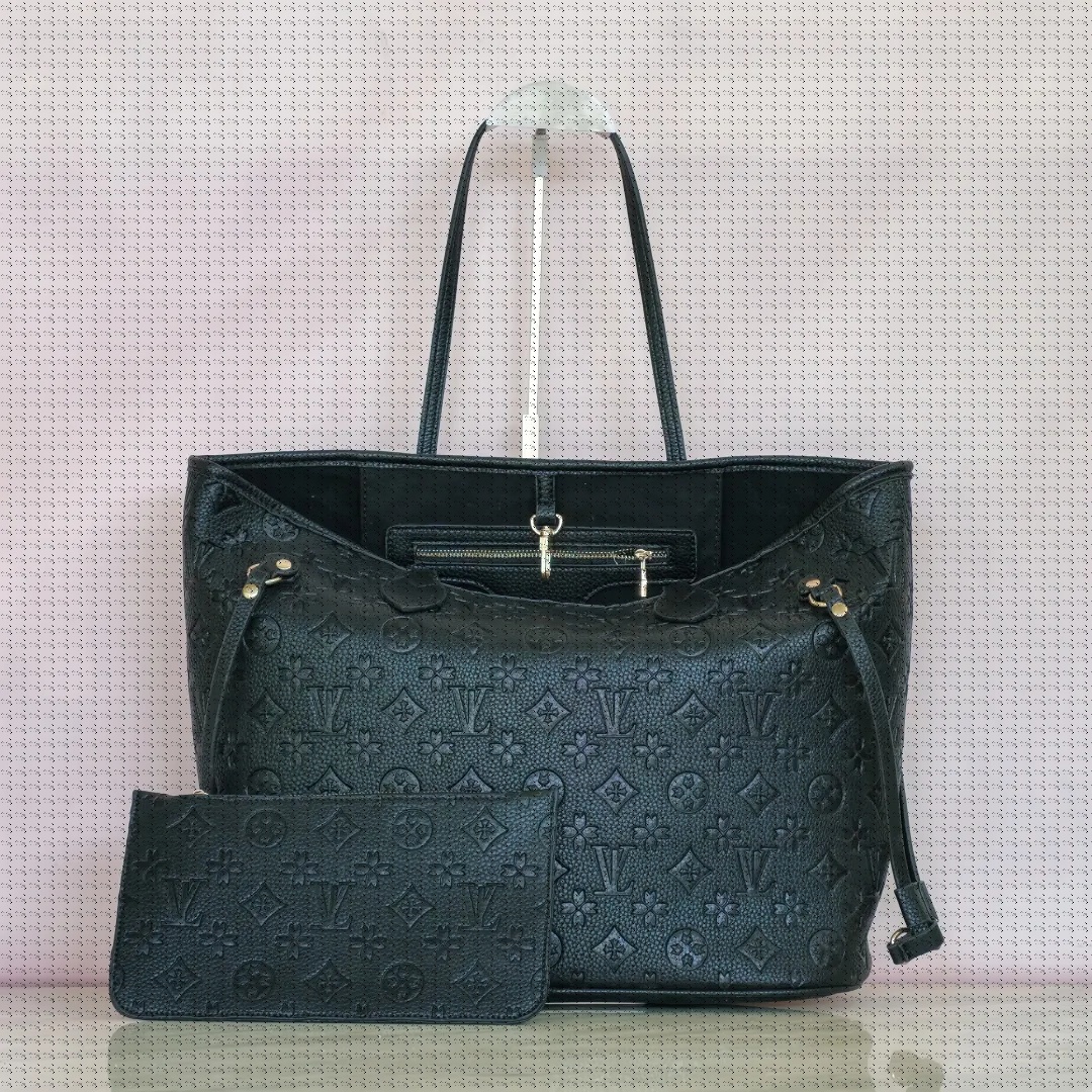 hot 10A 2pcs High qualitys Women bags Luxurys Handbags Ladies Designer Composite Bags Lady Clutch Bag Shoulder Tote Female Purse Wallet Handbag MM s
