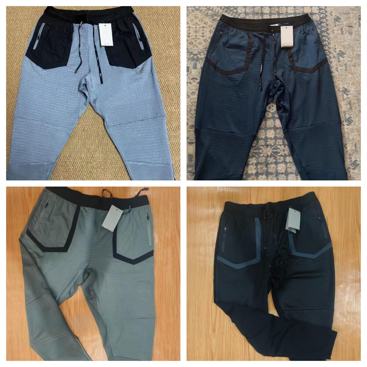 NEW 2027 Trail Running division Pants Sports stretch sweatpants running mens gym elastic fiess tights sportswear training compression jogger pants w