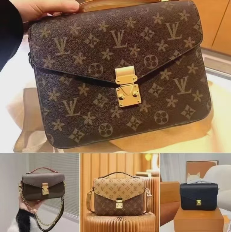 Top Sacs de créateurs Sac à main Shouder Chain Sac Cutch Fap Totes Sacs Waet Check Veour Thread CC Purse Doube Lettres Soid Hasp Taille Square St