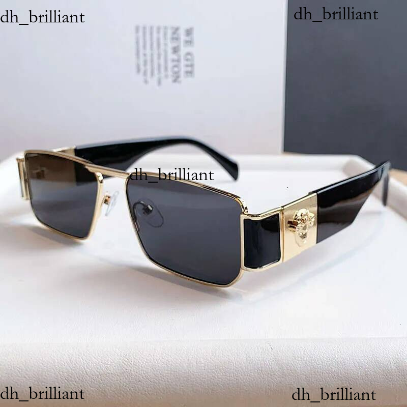 Luxury Brand Designer New Small Frame Square For Women Retro Trendy Personalized Head Shaped Fashion Unisex Sunglasses Cross Border Hot