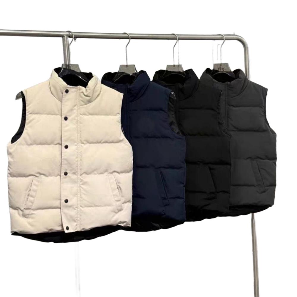 Hommes Puffer Gilet Designer Gilet Automne Weste Hiver Rembourré Coupe Ample Coupe-Vent Corps Chaud Vêtements D'extérieur Casual Mode Poche Zippé