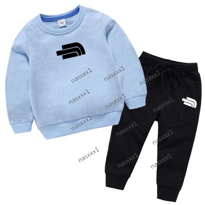 Ensemble de vêtements pour bébé 2 pièces/ensemble automne 100% coton, sweat-shirt à manches longues, pantalon pour garçons et filles, jolie lettr