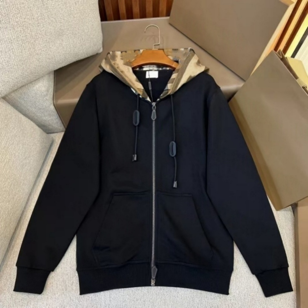 burbellyhoodie hommes designer sweat à capuche marque sweats à capuche pour hommes mode femme sweat zippé à capuche broderie technique polaire lo
