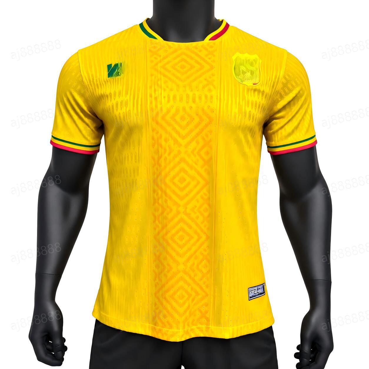2026 Mali Soccer Jersey 26 27 National Team Home Away Yellow Football Shirt Men Short Sleeve Quick Dry Breathable Soccer Training Top Sportswear Fan