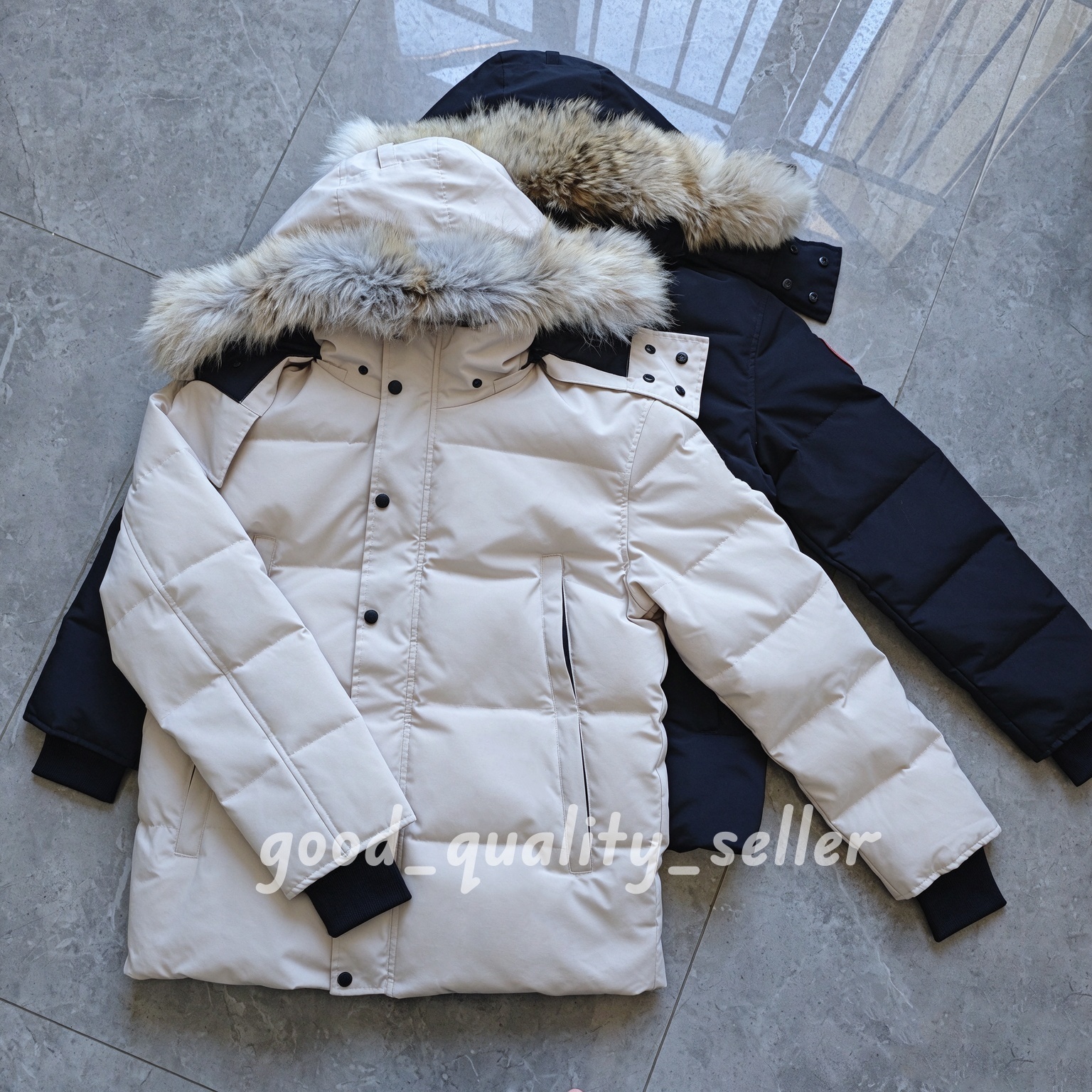 Men Down Jacket wyndham parker Puffer Jackets Designer Mens Winter Jacket Wolf Outdoor Outerwear Hooded Fourrure Doudoune Jacket Mens Clothing XS