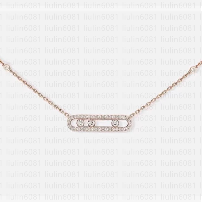 Top necklace Slide Diamonds Designer pour femme Collier élégant avec pendentif en diamant doré en forme de V avec triple détail de pierres précie