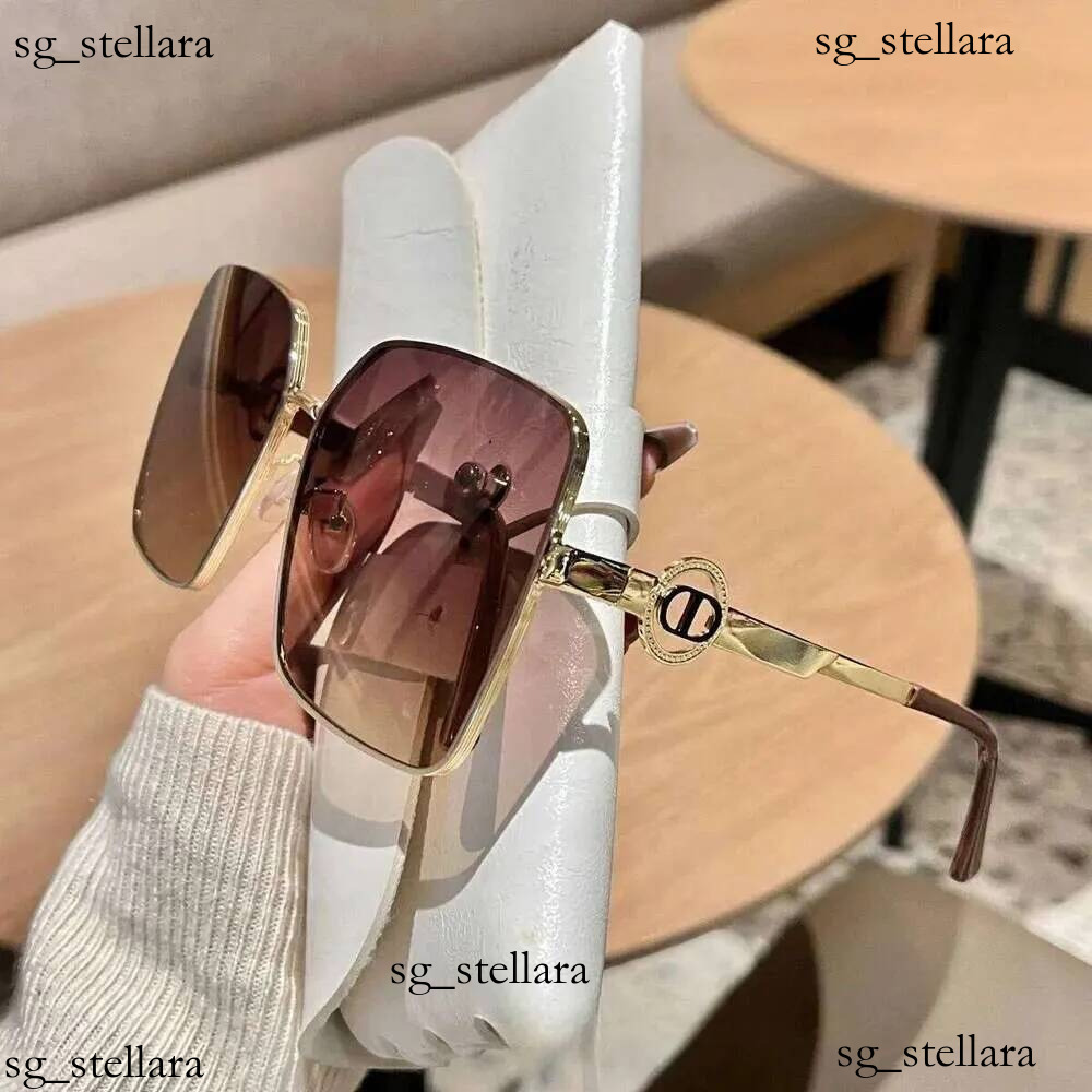 Lunettes de soleil de luxe légères à grande monture en métal pour femmes, nouvelle collection Ds 7981, lunettes à la mode pour une Protection élé