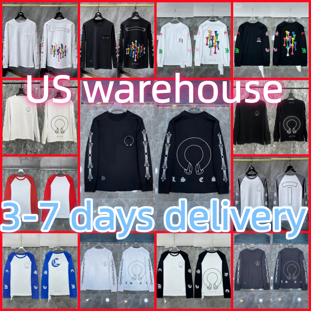 High Quality hoodie Men Designer shirt Chromed Long Sleeve New Men hoody Fashion Hoodies Sweatshirts Hip Hop Running Jacket Pullover Hooded Cardigan