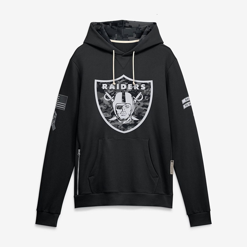 Sweat à capuche noir 2026 Salute to Service Sideline Dri-FIT de toutes les équipes pour hommes