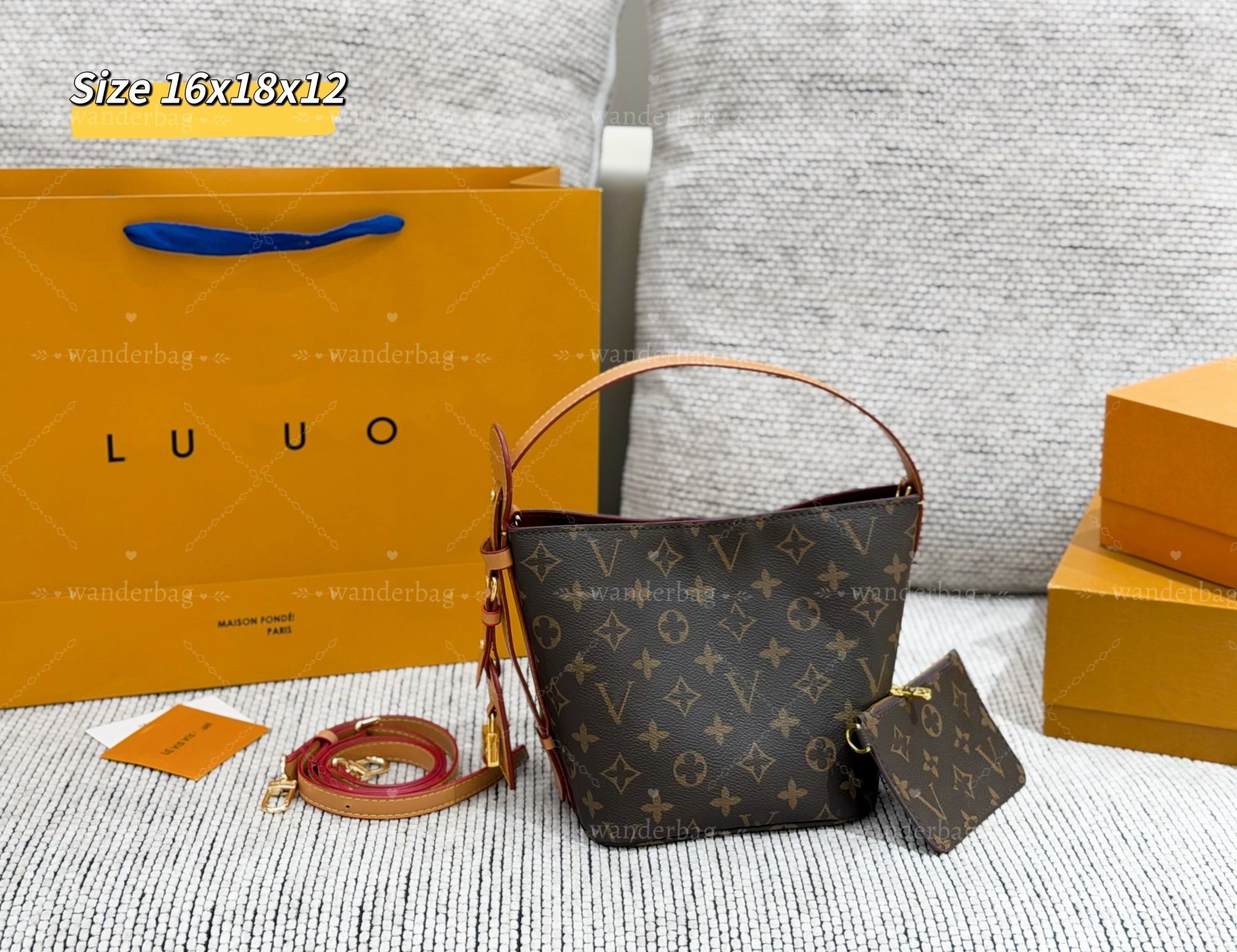 Top Quality Designer bag Bucket bag women handbag with wallet 2-pc tote Luxury Shoulder bag all in bb crossbody bags ladies Clutch Hobo purse