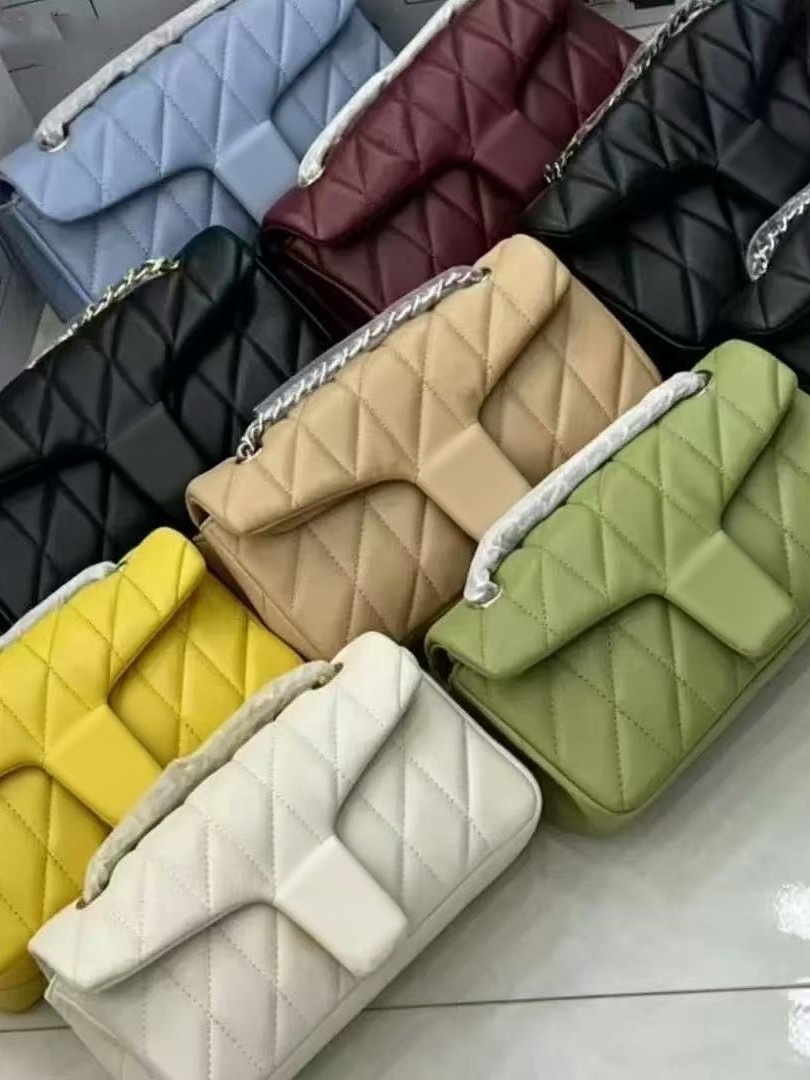 Sac à main de luxe à rabat matelassé pour femmes, sac à bandoulière en cuir souple avec chaîne en métal Vintage, petit sac à bandoulière élégant