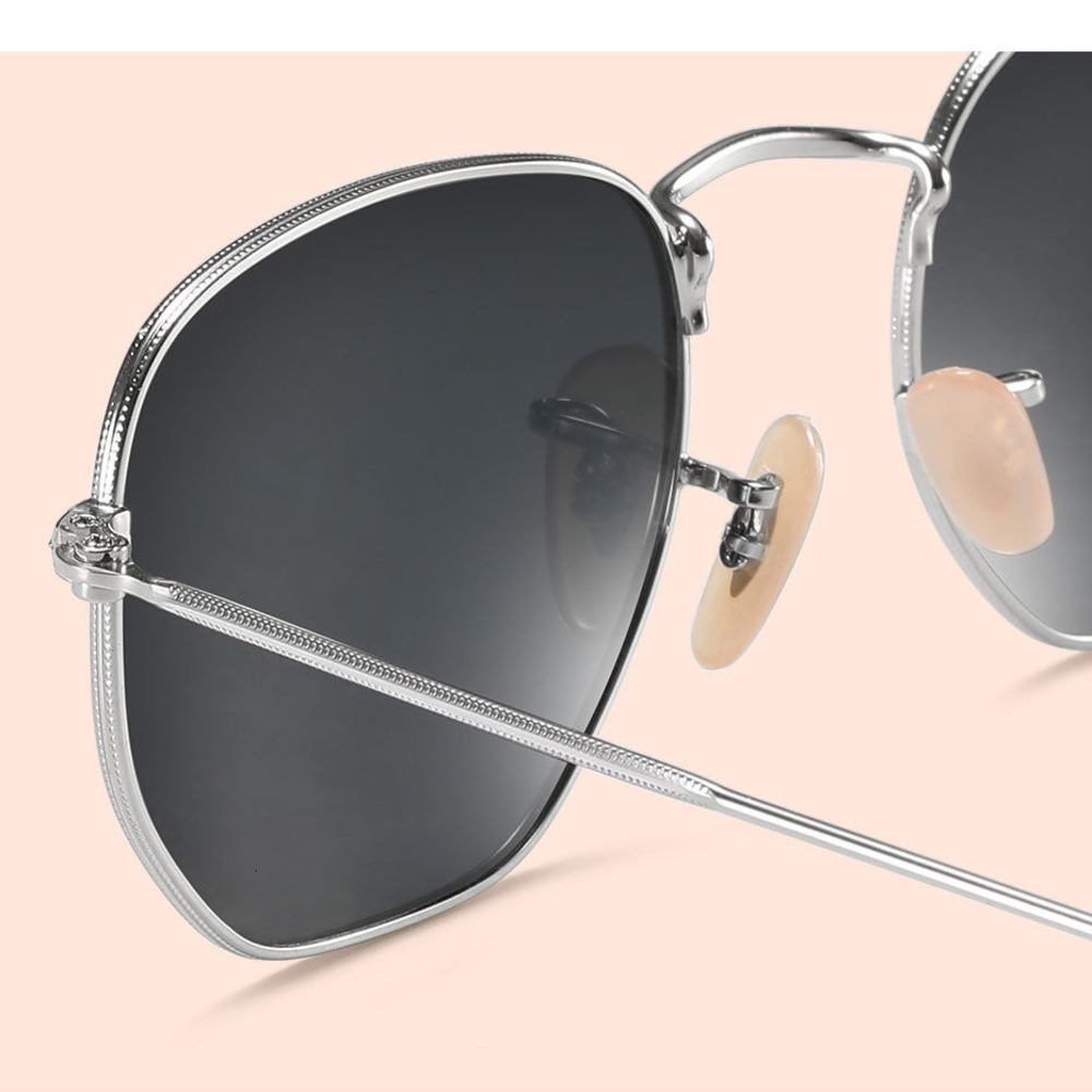 Y2K Lightweight Design High Street Outdoor Elite Sunglasse Metal Polygon Sunglasses For Women Trendy Small Frame Colorful Ocean Lens
