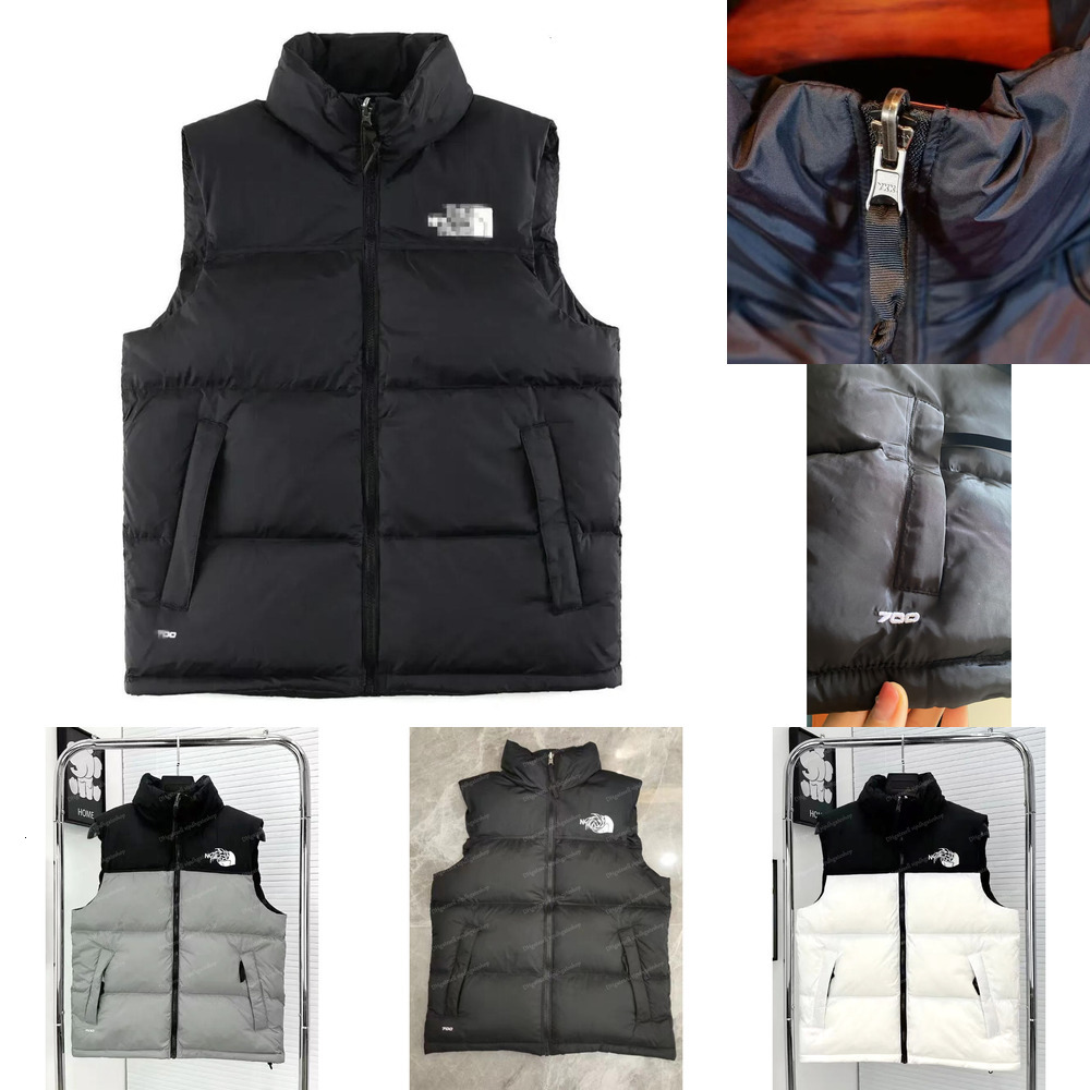 Men Designer Vest Winter Embroidered Stand-Up Collar Jacket Unisex Vest Couple Bodywarmer Jacket Sleeveless Outdoor Warm Thick Outwear Clothing Gile